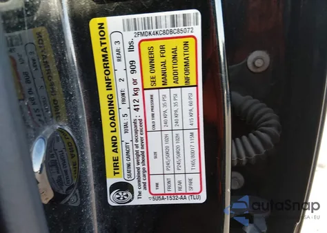 2013 Ford Edge Limited z USA, uszkodzony, nr VIN 2FMDK4KC8DBC85072